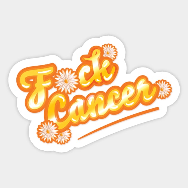 F*ck Cancer Sticker by Sending Spell